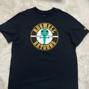 Vintage Nike Roswell Rayguns Black Graphic Tee